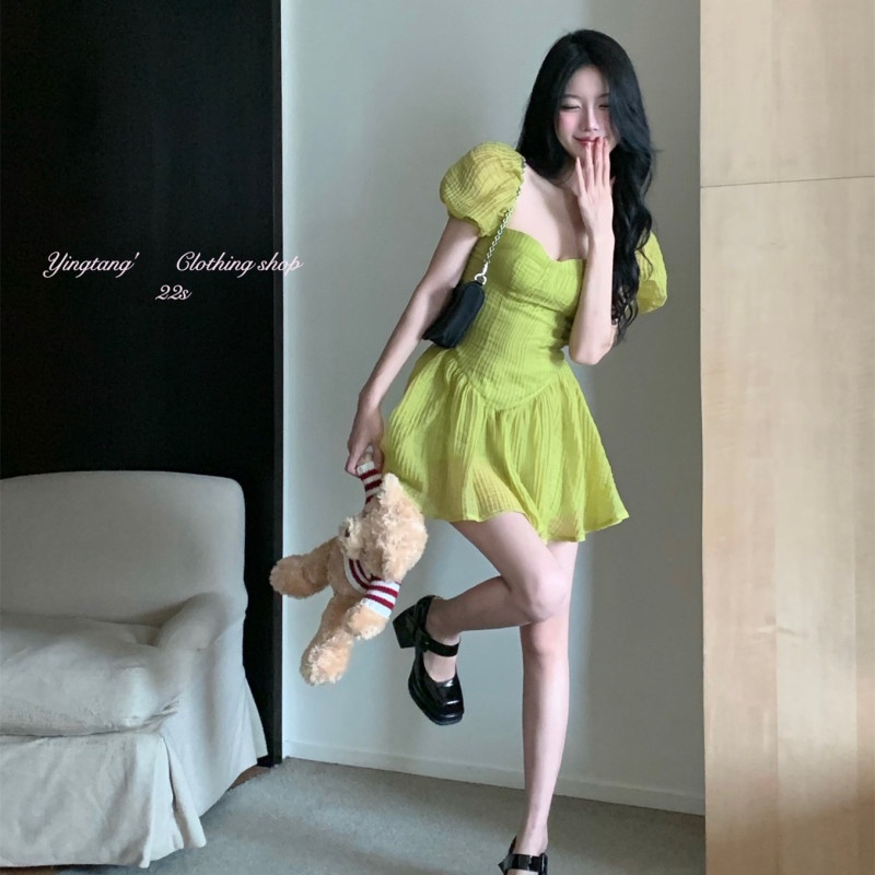 Đầm Tay Ngắn Thiết Kế Hợp Thời Trang Cho Nữ