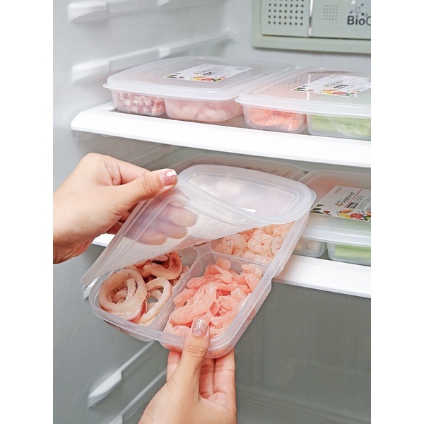 HỘP ĐỰNG THỰC PHẨM CÓ CHIA NGĂN NAKAYA - HÀNG NỘI ĐỊA NHẬT, HỘP CÓ THỂ TÍCH 710ML, được làm từ nhựa PP cao cấp