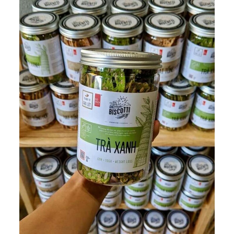 Hộp bánh nguyên cám biscotti 250gr_Bánh ngũ cốc ăn kiêng tốt cho sức khoẻ tim mạch | BigBuy360 - bigbuy360.vn