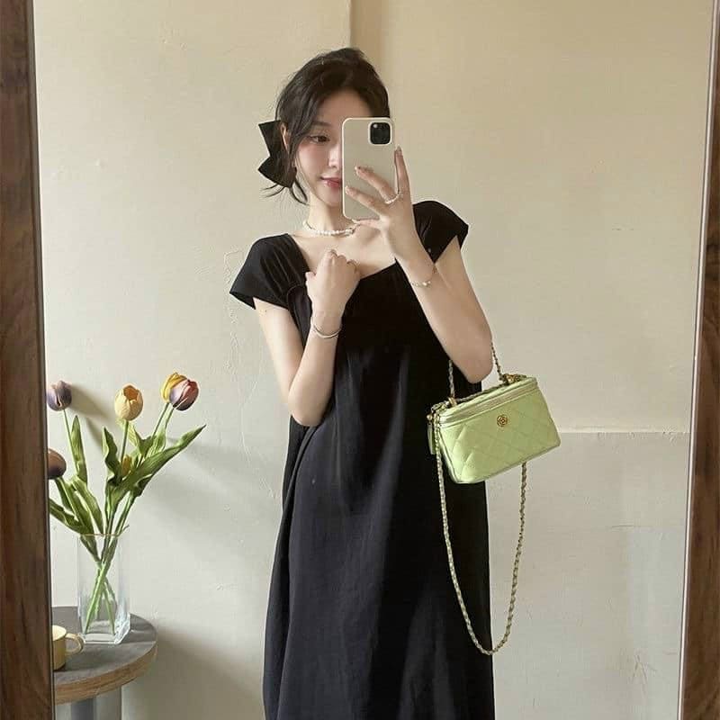 Đầm Bầu Váy Bầu Mùa Hè Sát Nách Tay Hến Dáng Dài Đi Biển Mặc Ở Nhà Xinh Xắn HD2703 Honey Mommy HD1607 Honey Mommy