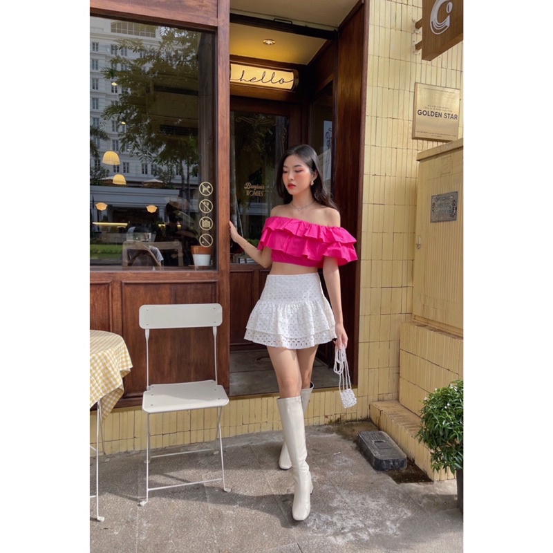 CHIC a CHOO - Áo trễ vai bèo tầng mùa hè ROSA TOP
