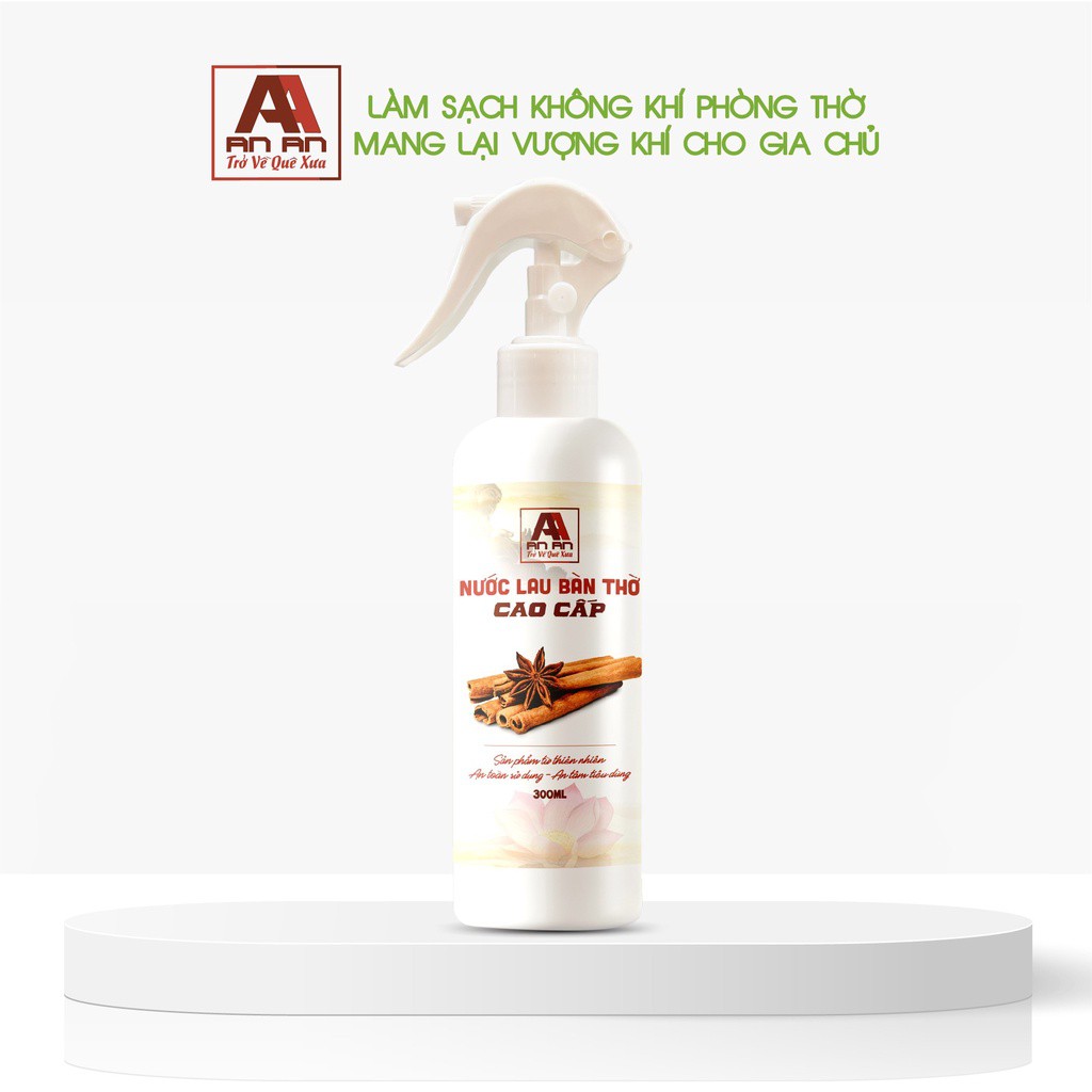 Nước Lau Bàn Thờ Thảo Mộc Hương Quế An An 250ML