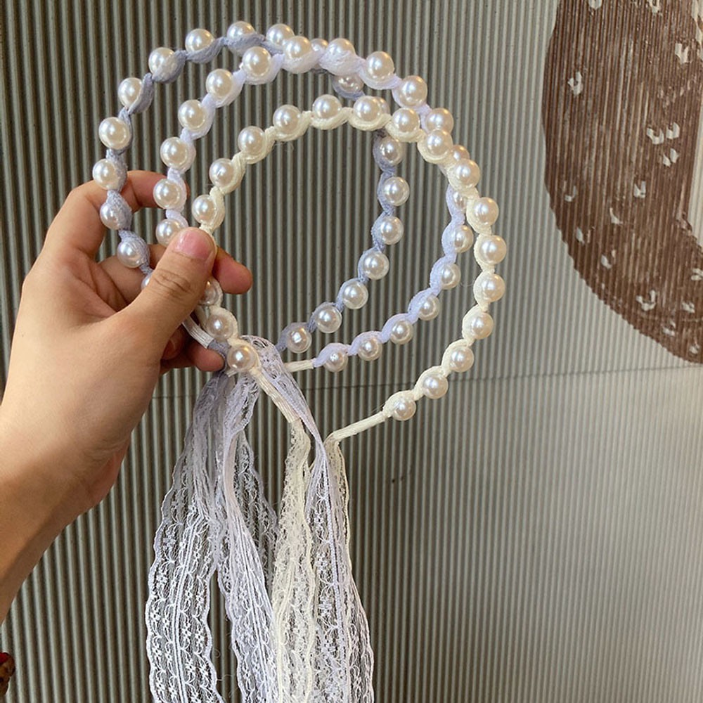 Băng Đô Ren Kiểu Dáng Hàn Quốc Xinh Xắn Cho Nữ