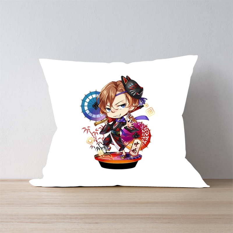 Gối in hình Bungou Stray Dogs chibi anime xinh xắn tiện lợi chất đẹp