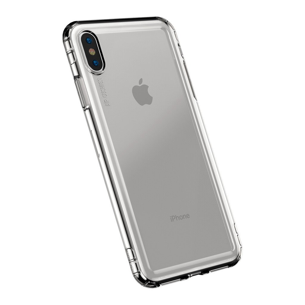 Ốp điện thoại TPU hiệu Baseus chống bụi có túi khí an toàn dành cho iPhone X / X 5.8 inch