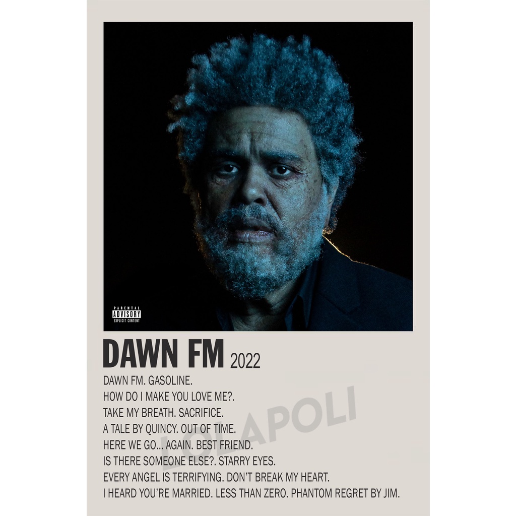 Áp Phích Album Dawn FM - Tuần