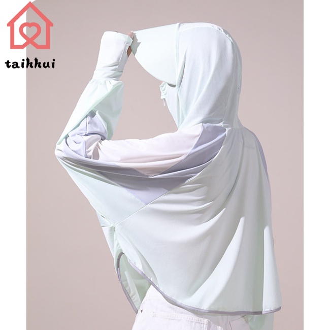 Áo Khoác Chống Nắng Có Mũ Trùm Đầu Bảo Vệ Khỏi Tia Uv Thoáng Khí Dành Cho Nữ