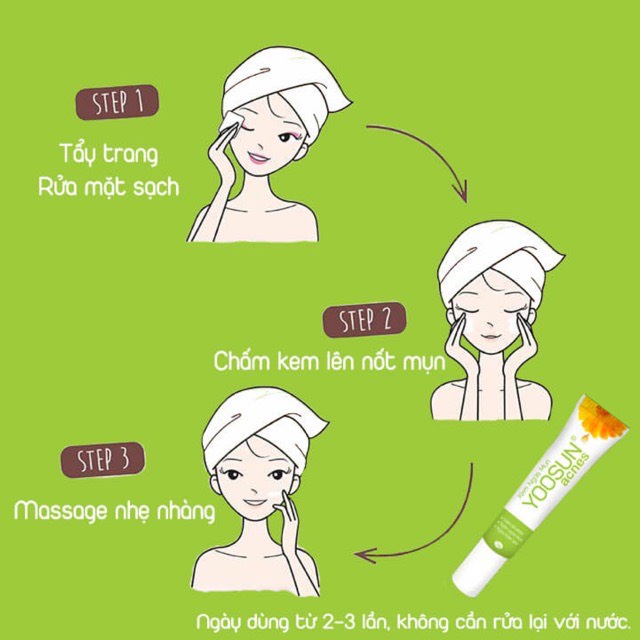 ✅  Kem ngừa mụn Yoosun Acnes 15gr - Giảm mụn, Giảm Thâm, Mờ sẹo