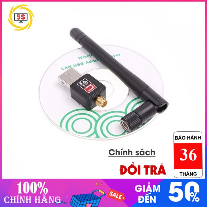 USB Thu Wifi 802.11n Chính Hãng Có Anten - 802.11N