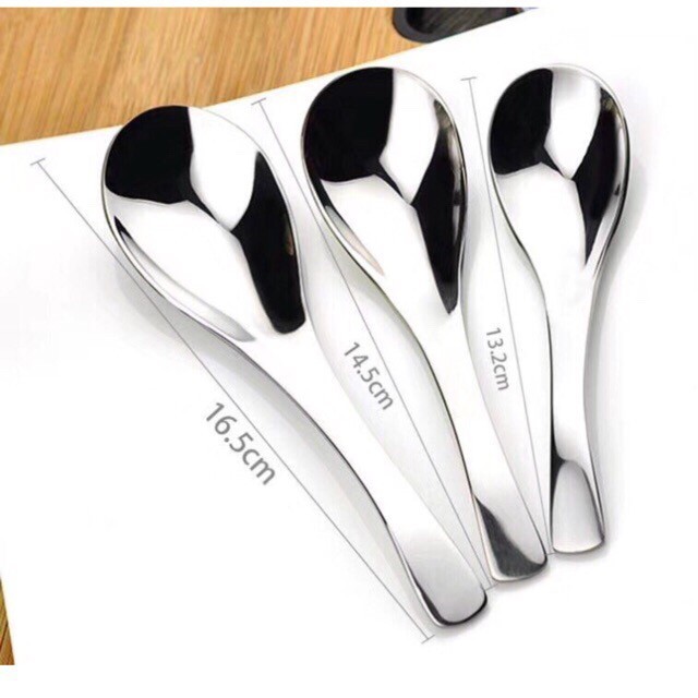 Thìa súp inox 304 thái lan nhập khẩu, Thìa phở inox xịn