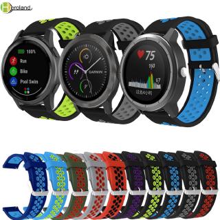 Dây đeo silicon 20mm 22mm cho đồng hồ Garmin Vivoactive 3 / 4 / Forerunner 645 245 245mm Amazfit Pace
