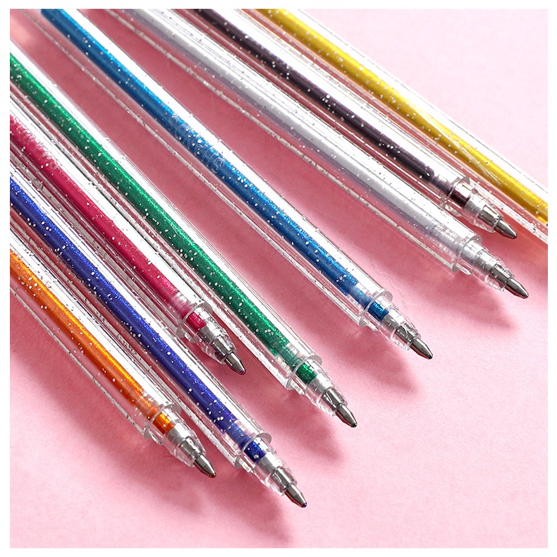 Bút nhũ kim tuyến bắt sáng viết thiệp 8 màu đáng yêu MS: B126