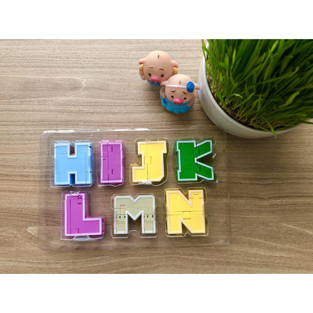 Bộ CHỮ CÁI BIẾN HÌNH THÔNG MINH thành động vật H-I-J-K-L-M-N