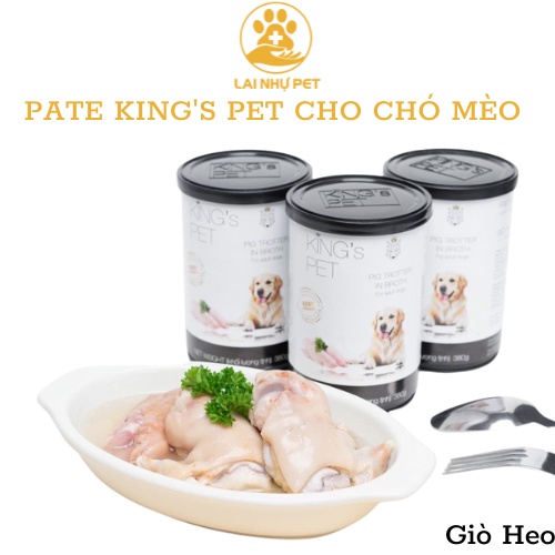 Pate King pet 380g cho mèo & chó- PATE HỖN HỢP KING'S PET- Hàng chính hãng có sẵn - LAI NHỰ PET