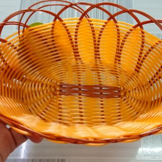 Rổ nhựa giả mây oval