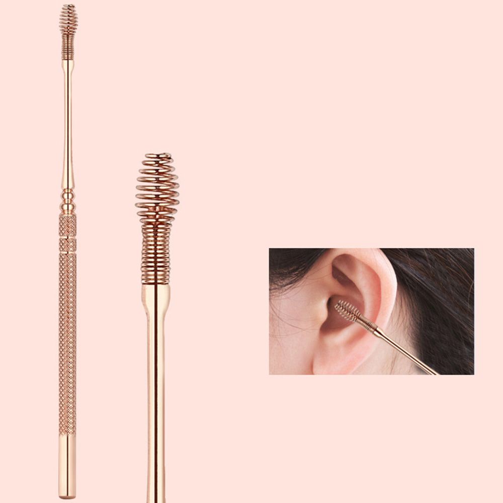 Bộ Dụng Cụ Lấy Ráy Tai Chất Lượng Cao Chuyên Dùng|Dụng Cụ Massage Tai Hai Đầu Bằng Thép Không Gỉ Cao Cấp Tiện Dụng