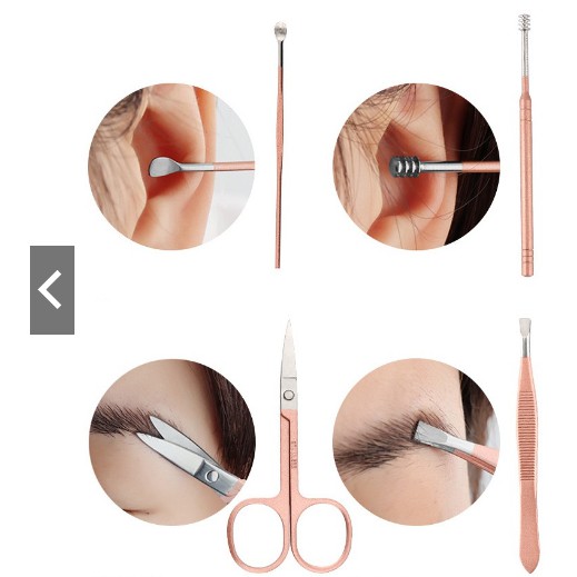 Bộ dụng cụ bấm móng HỒNG 18 món ( mẫu mới)
