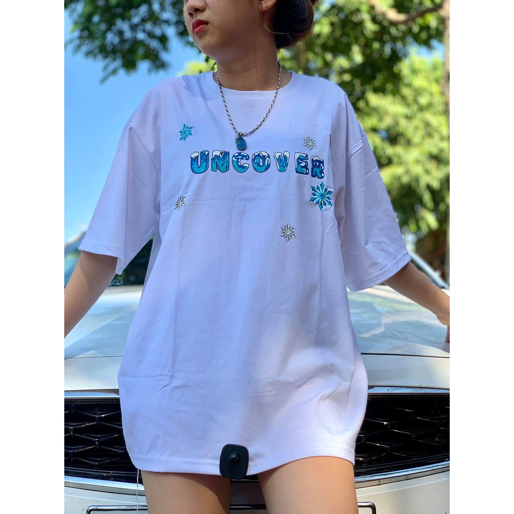 Áo thun Uncover gấu trắng đen - Gin store