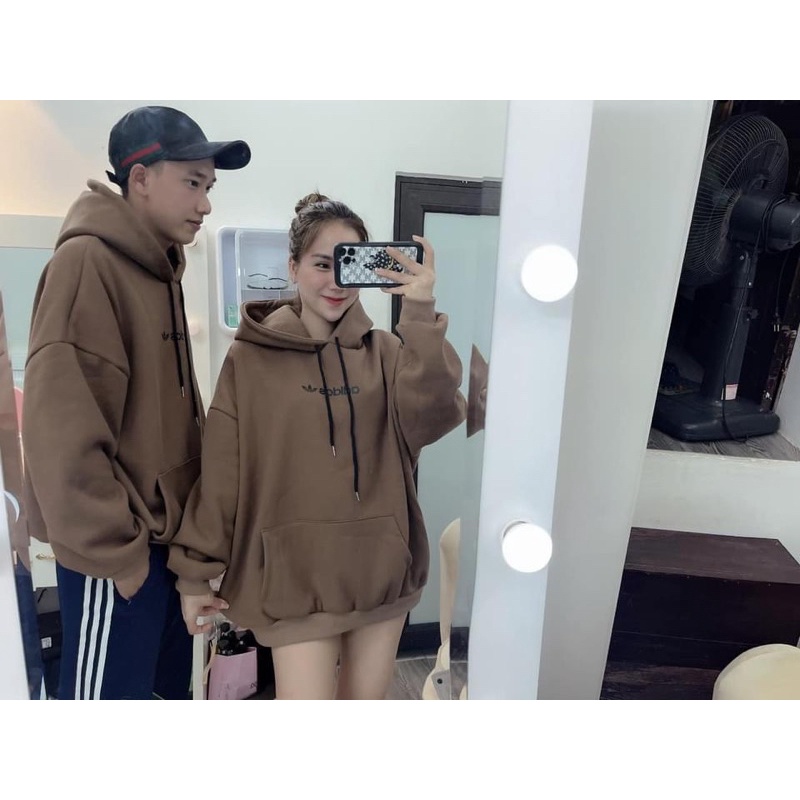 Áo nỉ hoodies mũ 2 lớp in chữ ADS