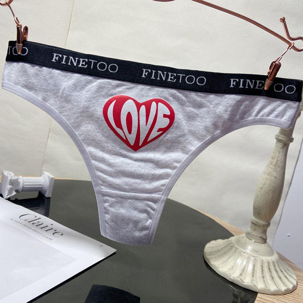 Quần Lót Cotton Lọt Khe Hình Trái Tim Ngọt Ngào Hợp Thời Trang Cho Bạn Gái