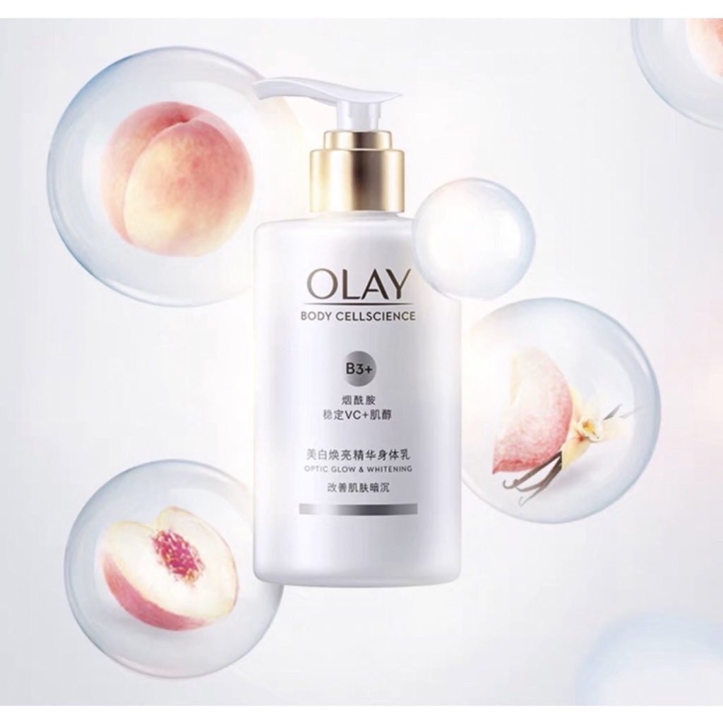 Sữa tắm & dưỡng thể trắng da OLAY Optic Glow & Brightening B3 Niacinamide Vitamin C