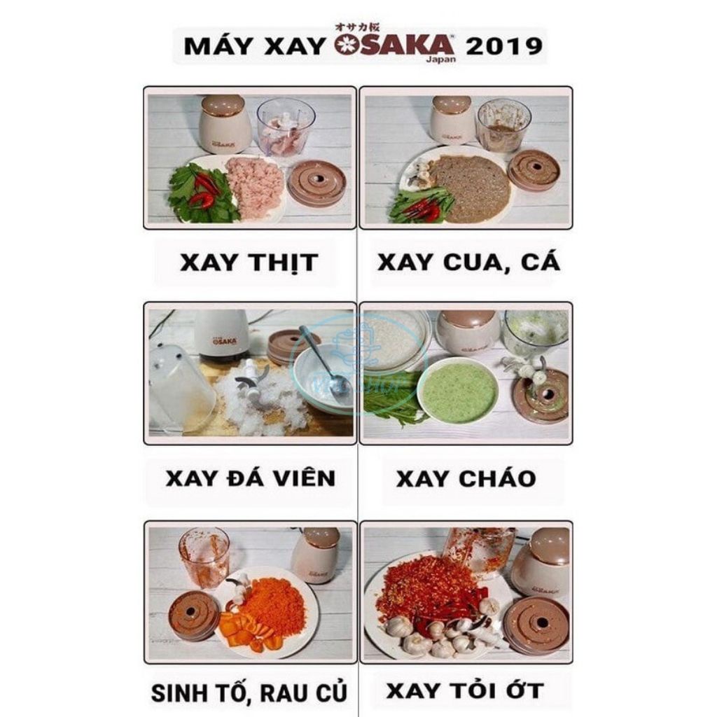 Máy Xay Đa Năng OSAKA Tiện Lợi, Máy Xay Tỏi Ớt Xay Thịt Tiện Lợi