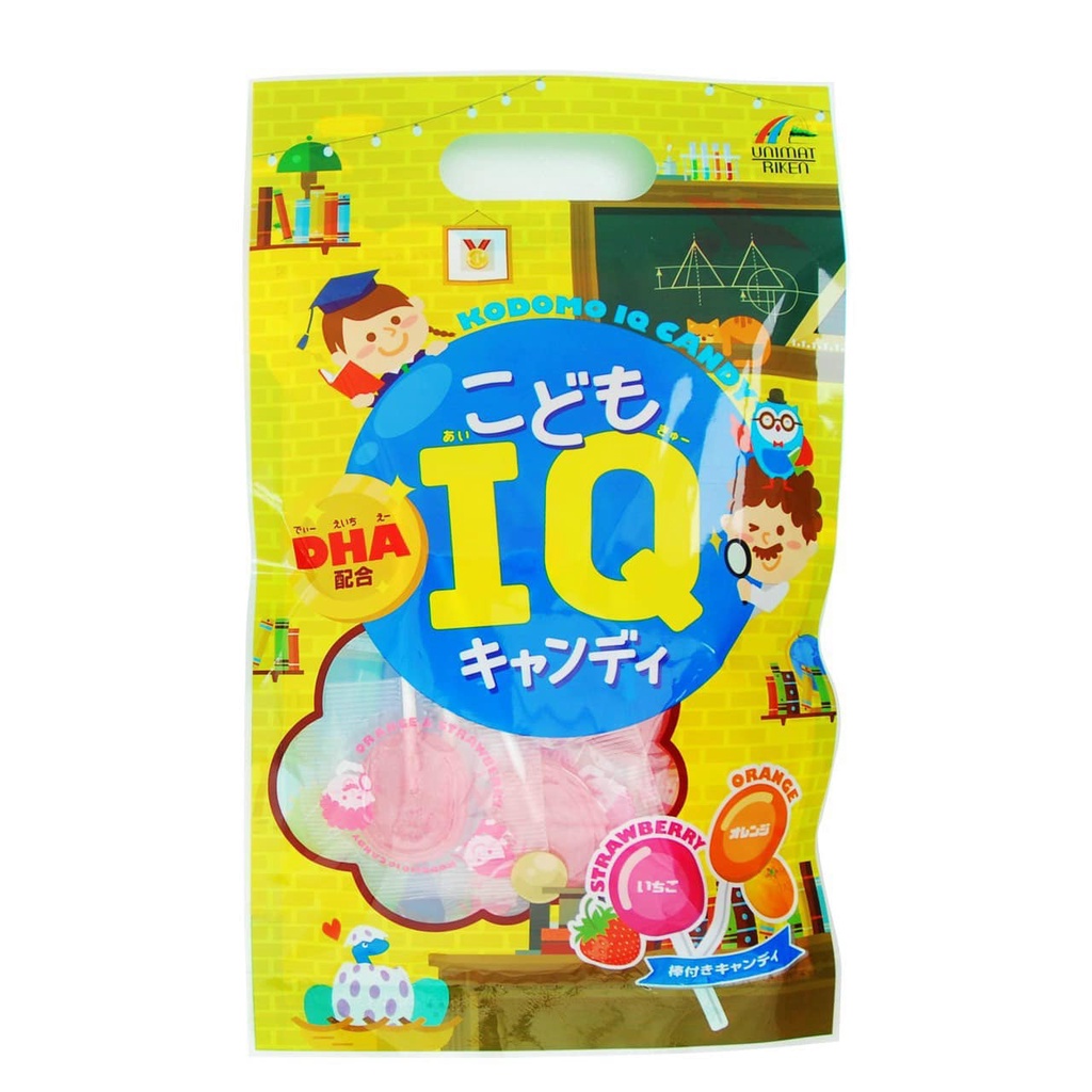 Kẹo mút KODOMO IQ/CA Bổ Sung CANXI & DHA Cho bé từ 1 tuổi Vị Trái Cây