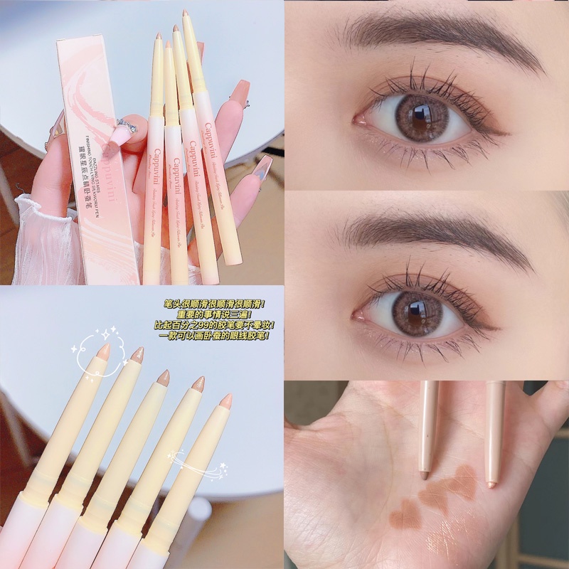 Bút Phấn Mắt CAPPUVINI Có Độ Bóng Cao Chống Nhòe Cho Người Mới Bắt Đầu Trang Điểm