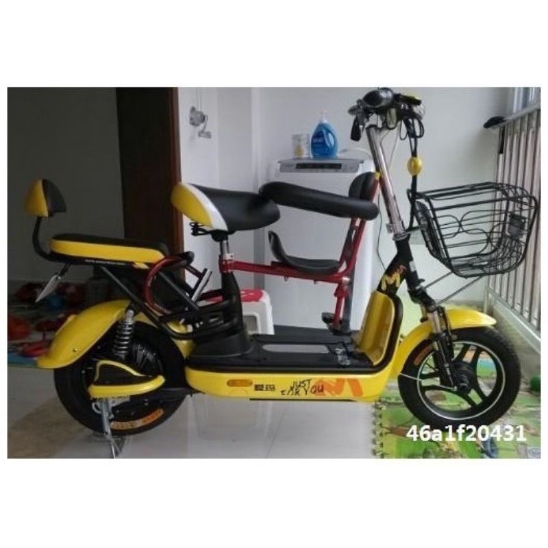Ghế ngồi xe đạp điện, xe đạp cho bé có vòng
