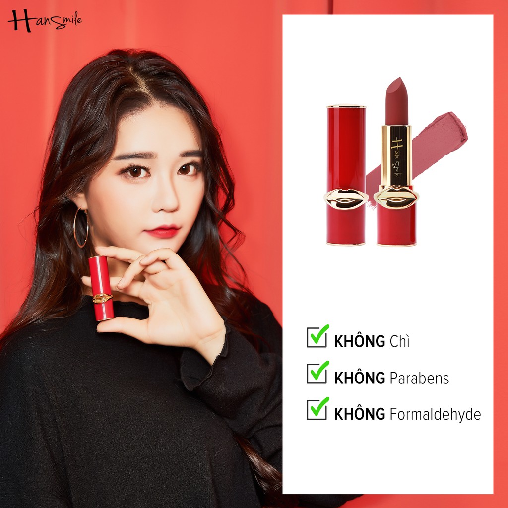 Son Hansmile Mystic Lipstick (MUA 1 CÂY, TẶNG 1 CÂY)