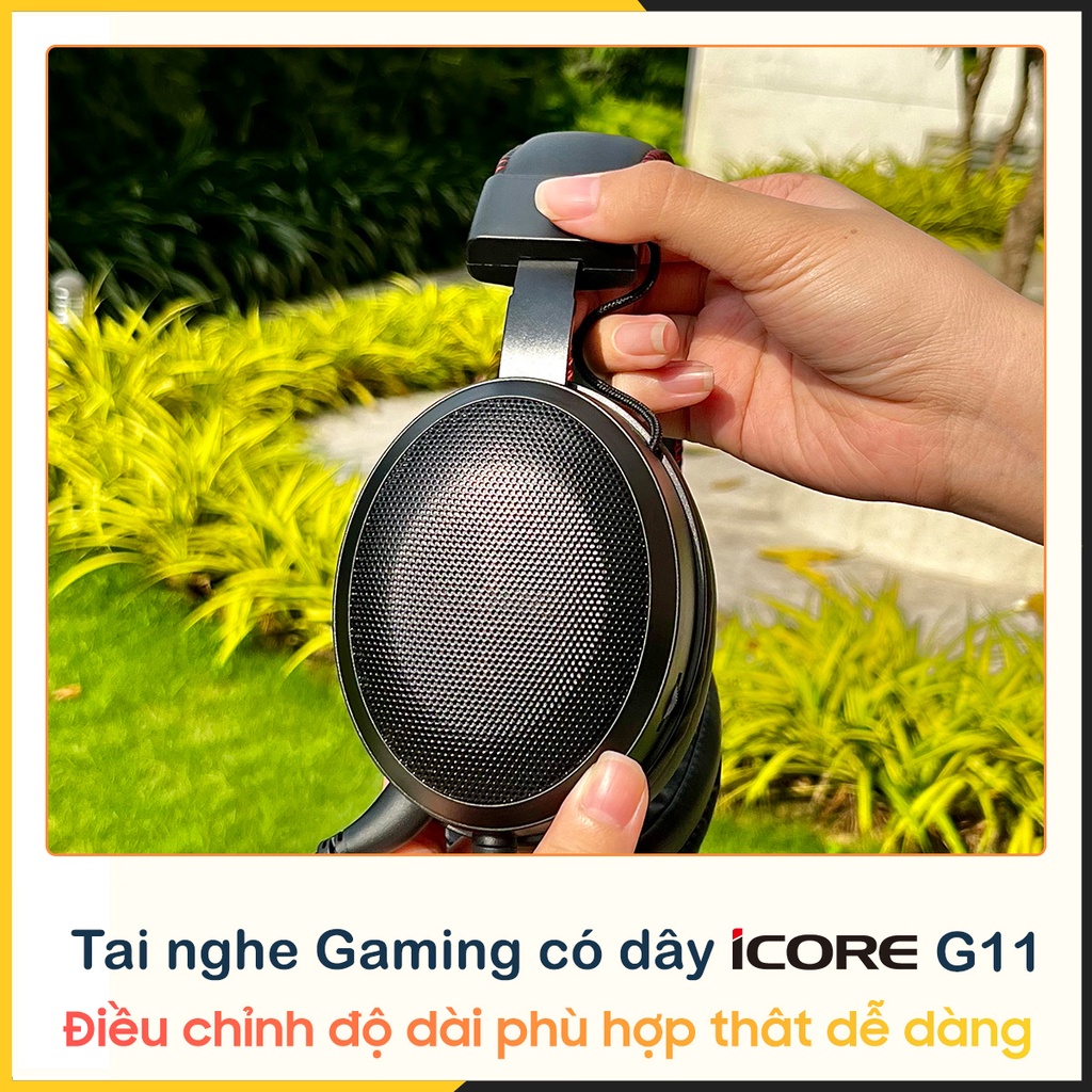 Tai nghe chụp tai Gaming có dây iCore G11