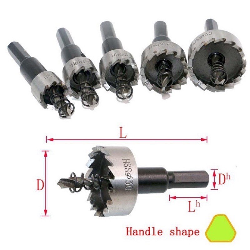 Bộ 5 mũi khoan khoét lỗ cao cấp