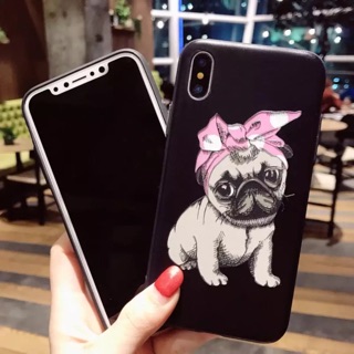 Ốp đôi chó Pug cho iphone