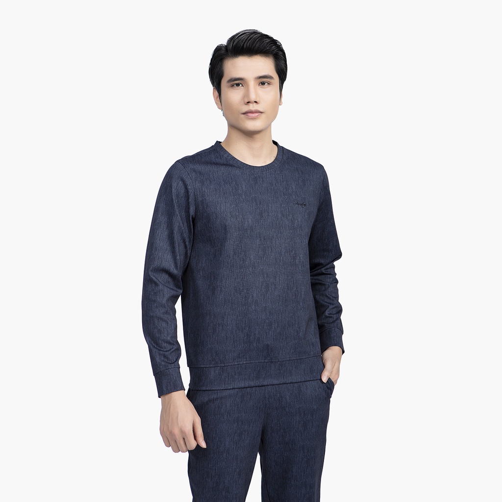Bộ nỉ, bộ đồ thu đông nam Aristino DÀY ẤM SIÊU BỀN cạp chun có túi khóa ống suông  ALH010W1
