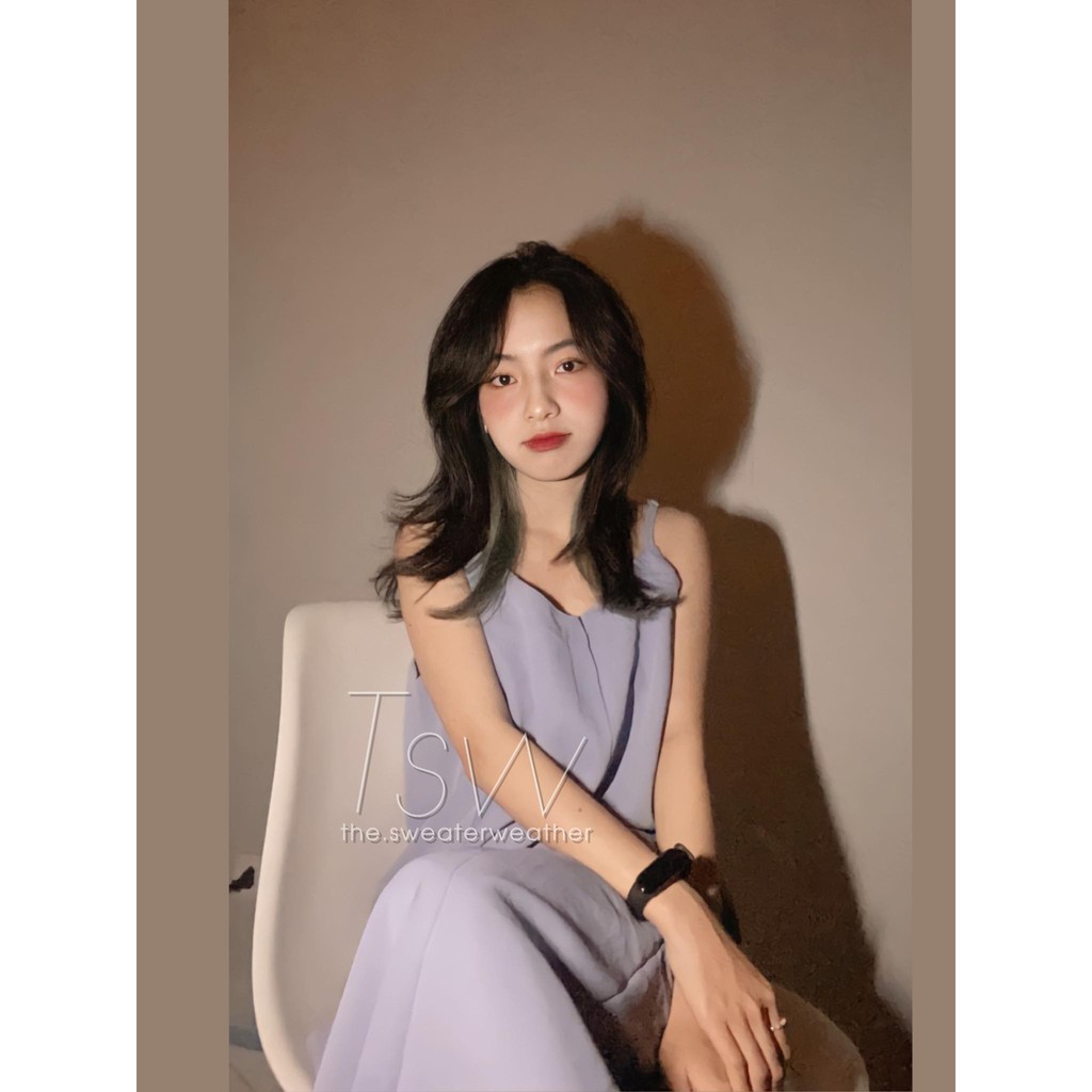 Váy hai dây voan trơn 02, đầm 2 dây trơn (ảnh thật) | BigBuy360 - bigbuy360.vn