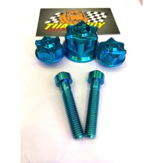 ốc titan gr5 combo chảng ba sonic satria xăng cơ (centre and innertube bolt for raider satria carb sonic)