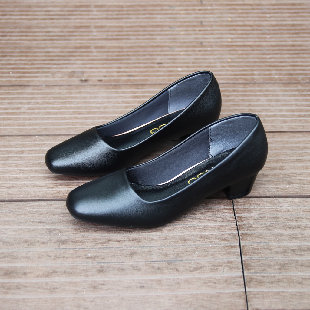 Giày mũi vuông cao 3 phân, 5 phân, 7 phân