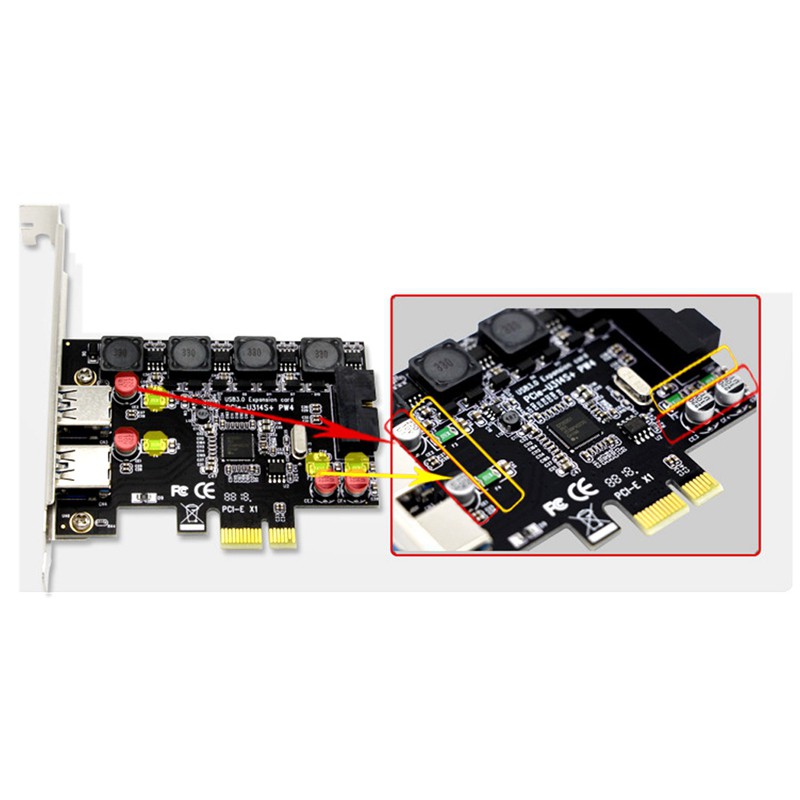 Card Chuyển Đổi Pcie Sang 1x 19pin Usb 3.0 Và 2x Usb Port-Pcie Usb 3.0 Cho Windows Sang Xp, Vista 7,8,8.1,10 | BigBuy360 - bigbuy360.vn