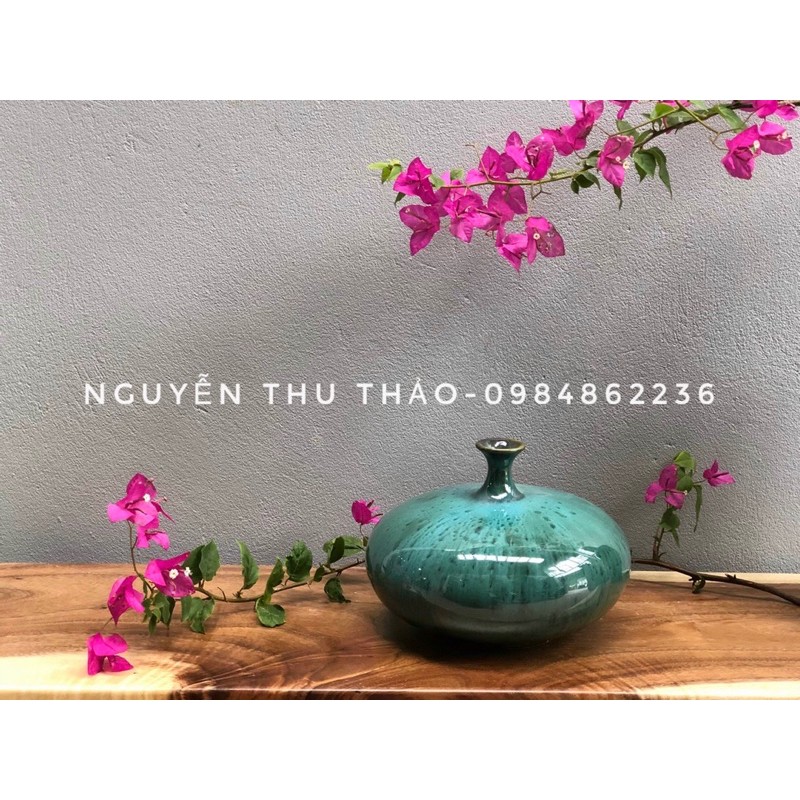 Bình trang trí - Bình hút lộc men hoả biến nghệ nhân Bát Tràng