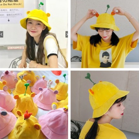 Mũ vành Maruko mầm cây dễ thương cho người lớn