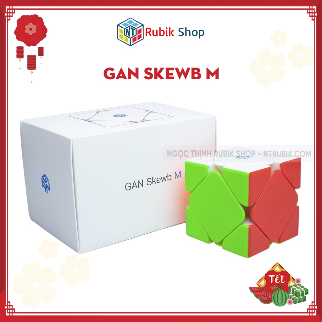 [Siêu Phẩm] Rubik Gan Skewb Stickerless có nam châm sẵn