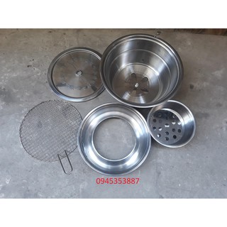 Lò nướng than hoa không khói Hàn Quốc Hút Dương ,bếp nướng than hoa âm bàn giá rẻ