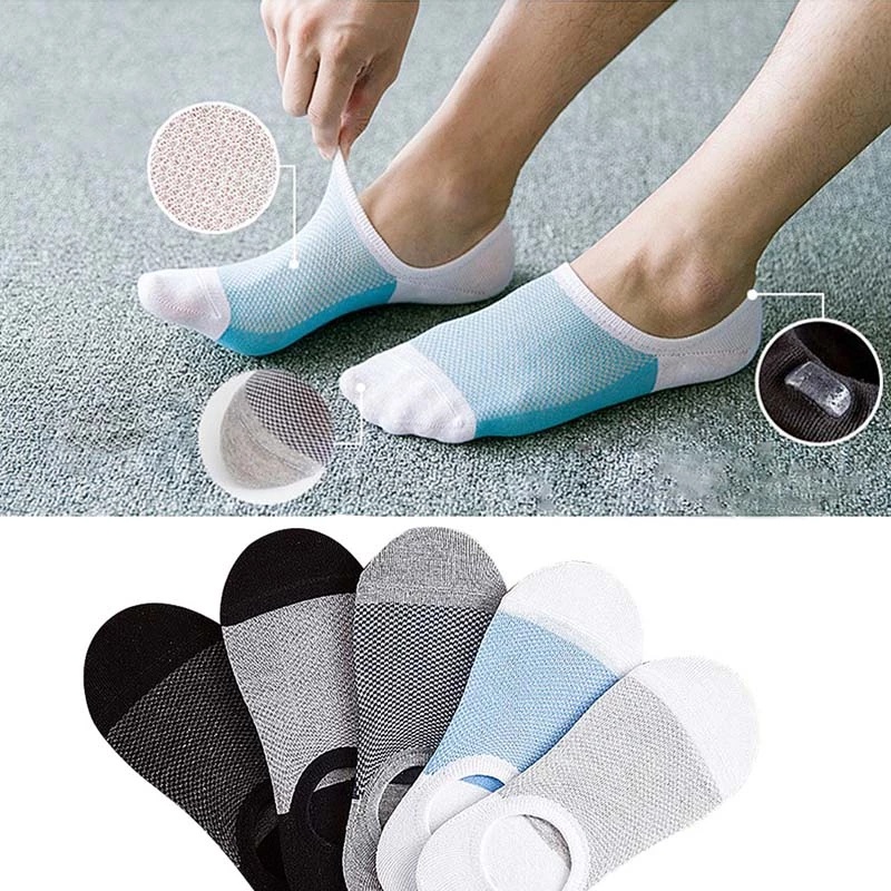Vớ Nam Cổ Thấp Chống Trượt Thoáng Khí