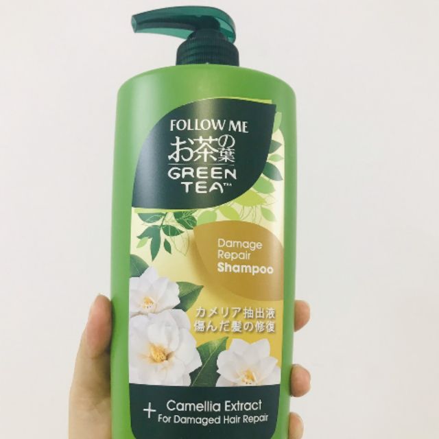 DẦU GỘI TRÀ XANH FOLLOW ME - Green Tea Shampoo 650ml (phục hồi tóc hư tổn) - MYLA SHOP