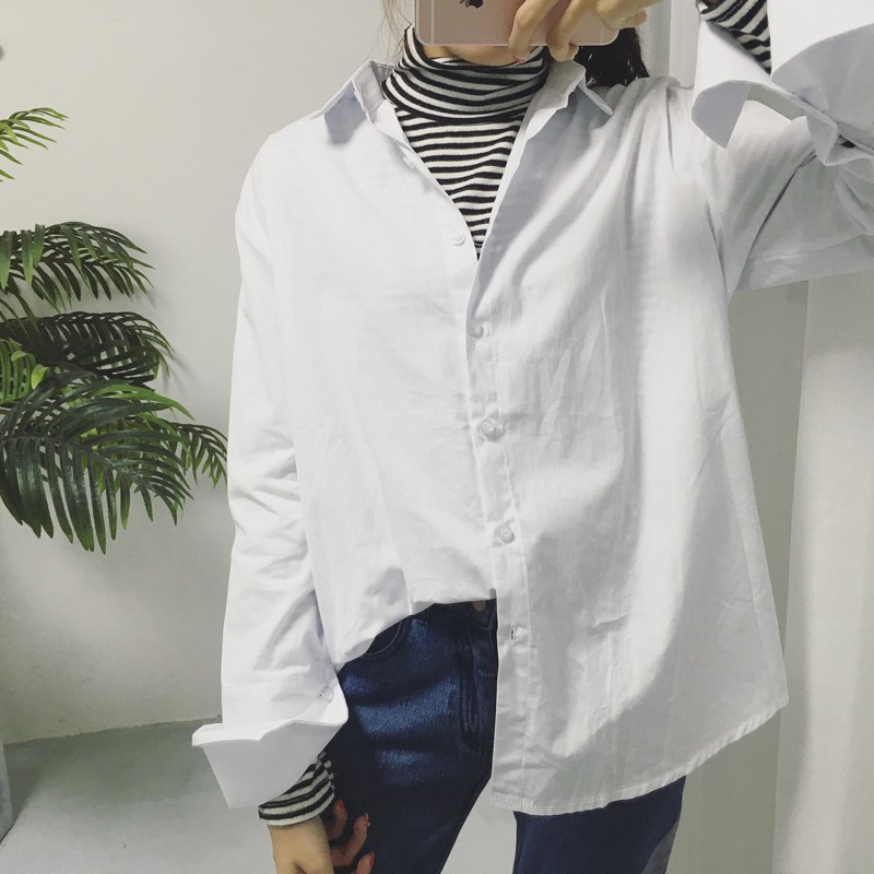 Áo sơ mi nữ Áo sơ mi sọc ngang Áo cotton chất lượng cao Giao hàng nhanh | BigBuy360 - bigbuy360.vn