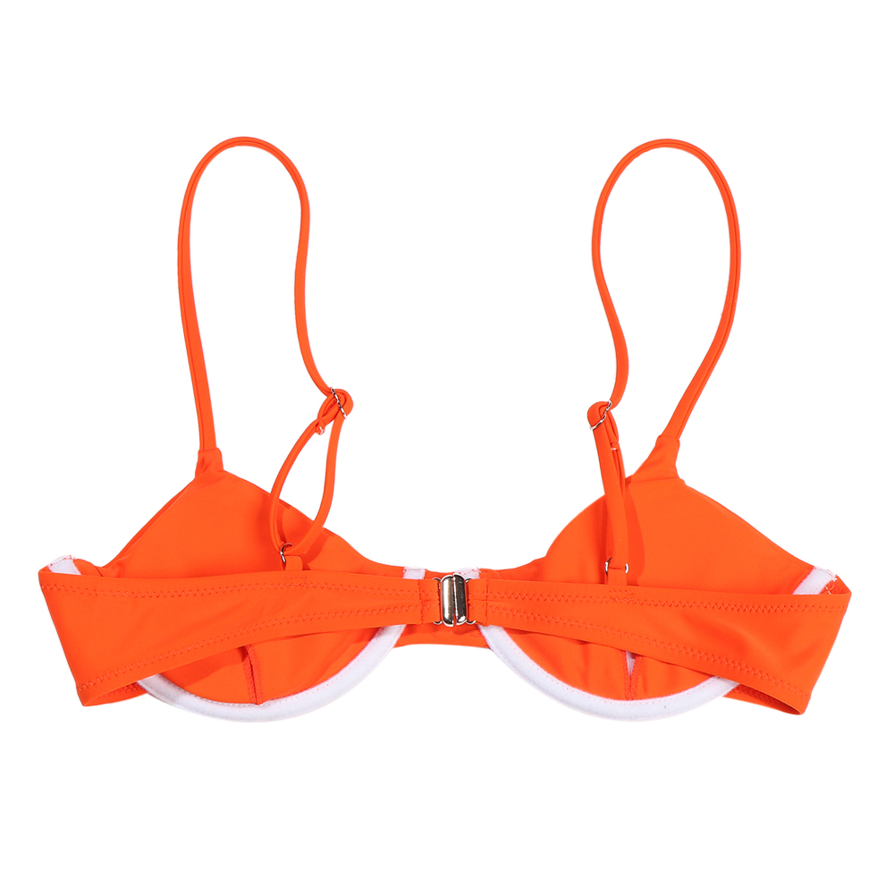 Bộ Bikini Hai Mảnh Màu Trơn Gợi Cảm Cho Nữ