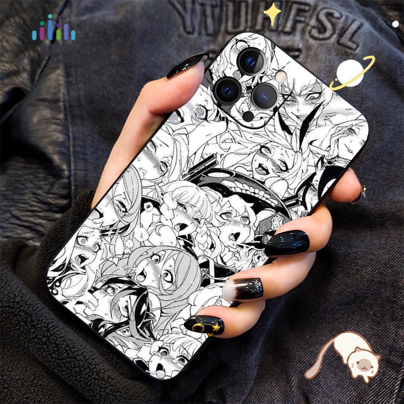 Ốp Điện Thoại Mềm In Hình Anime Ahegao Cho Samsung Galaxy A02s A03S A13 A33 A53 A73 Plus Lite JE80 Mới