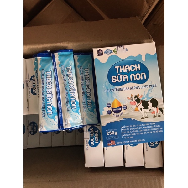 THẠCH SỮA NON COLOSTRUM (Hộp 10 gói x 25gr )