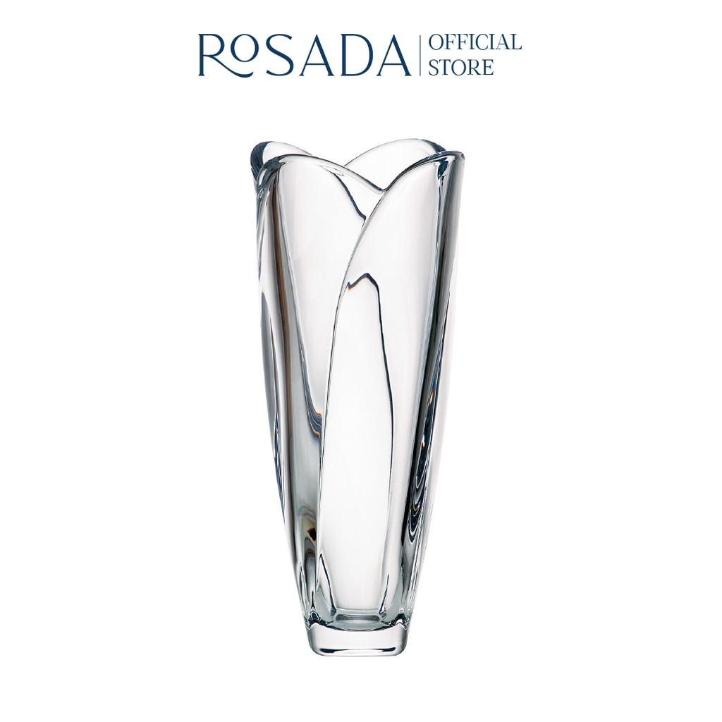 Lọ hoa pha lê bom bốn múi Crystalite Bohemia