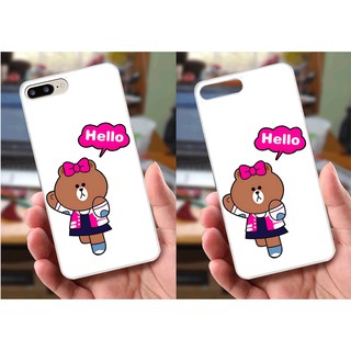 Ốp lưng iPhone 7 Plus / 8 Plus (dẻo viền trắng trong) - Hình Gấu Thỏ